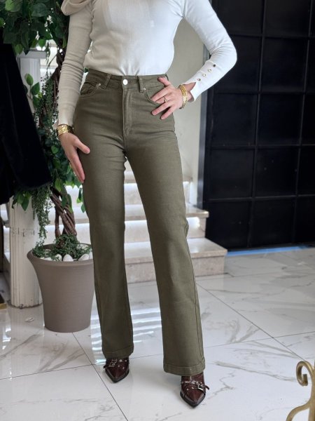 بنطلون جينز زيتي