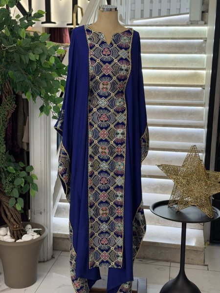 عباي كريب صالونا فاخر